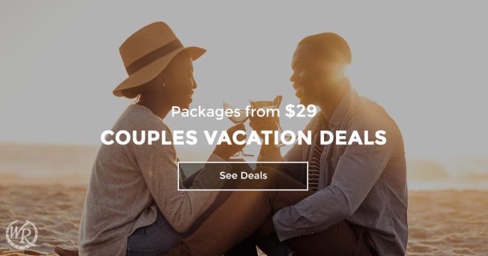 Online holiday deals for couples